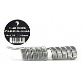 Комплект спиралей BELCLOUD Quad Fused Clapton (4x0.4+0.1мм) SS316L, 2 штуки