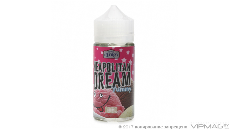 Жидкость ELECTRO JAM Neapolitan Dream Yummy (100 мл, 3 мг/мл)