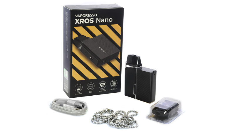 Вейп VAPORESSO XROS Nano (16W, 1000 mAh, встройка, 2 мл), Black