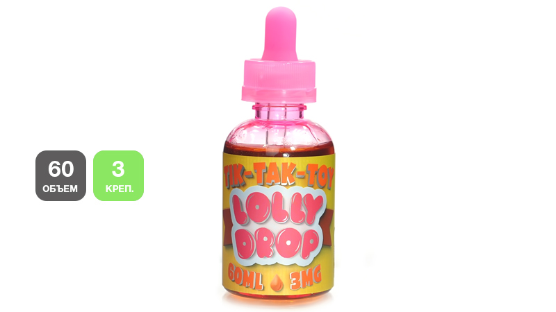 Жидкость LOLLY DROP Tik-Tak Toy (60 мл, 3 мг/мл)