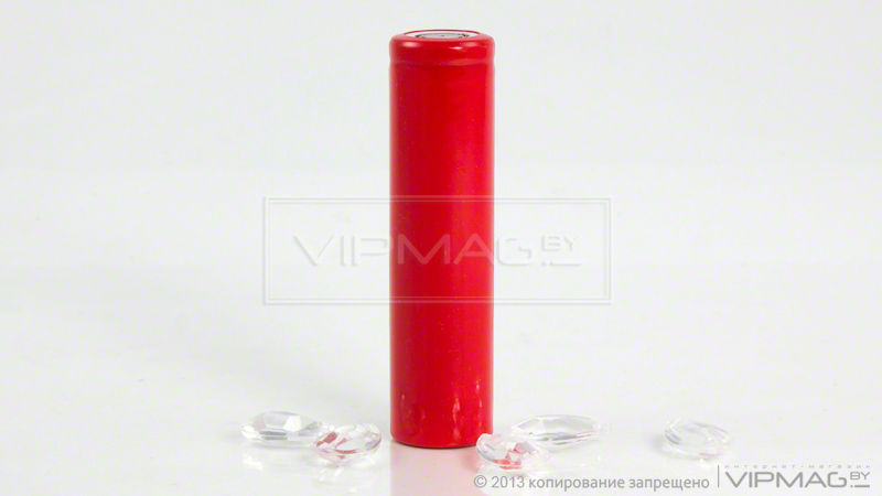 Аккумулятор 16650 2100 mAh для электронной сигареты iSmoka красного цвета