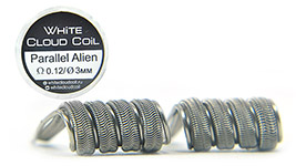 Комплект спиралей WHITE CLOUD Parallel Alien Fused Clapton |3x0.5+0.15мм|+0.5|