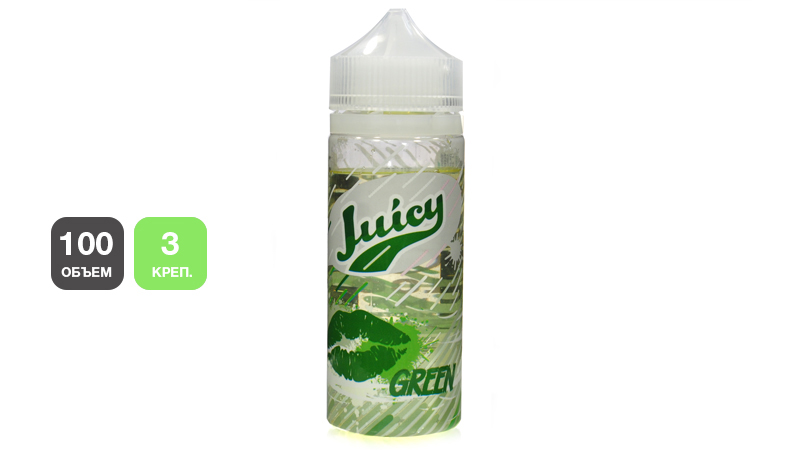 Жидкость JUICY Green (100 мл, 0 мг/мл)