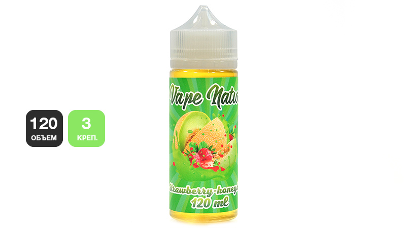 Жидкость VAPE NATION Strawberry-Honeydew (120 мл, 3 мг/мл)
