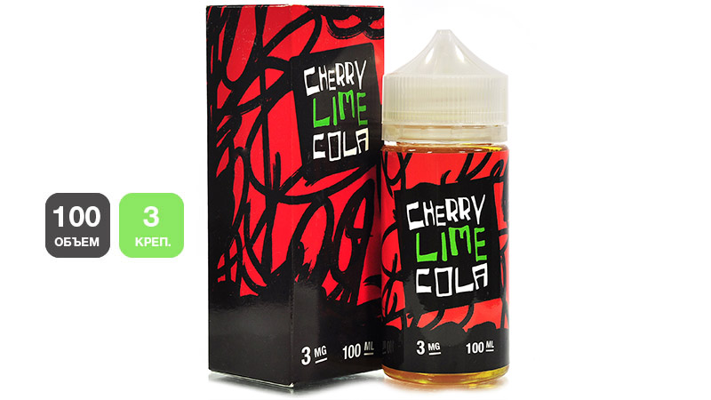 Жидкость JUICE MAN Cherry Lime Cola (100 мл, 3 мг/мл)