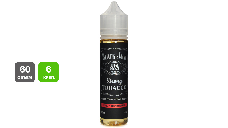 В жидкости Жидкость BLACK JACK Strong Tobacco можно почувствовать  будоражащий рецепторы вкус табачного листа  в послевкусии сопровождающейся свойственной табаку, едва уловимой кислинкой