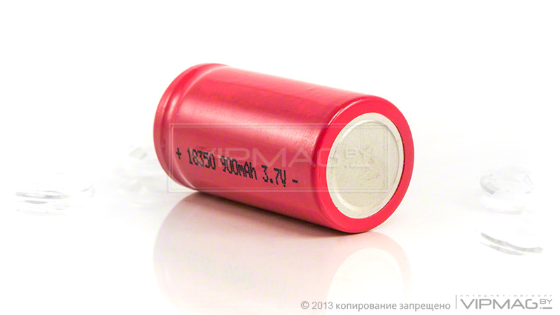 Аккумулятор 18350 для iSmoka iPipe (900 mAh, красный)