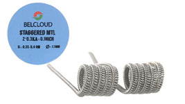 Комплект спиралей BELCLOUD Staggered MTL |2x0.3 + 0.1мм|