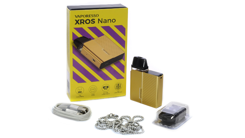 Вейп VAPORESSO XROS Nano (16W, 1000 mAh, встройка, 2 мл), Yellow
