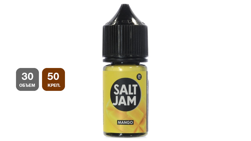 Жидкость |nic salt| JAM Mango (SALT, 30 мл, 50 мг/мл)