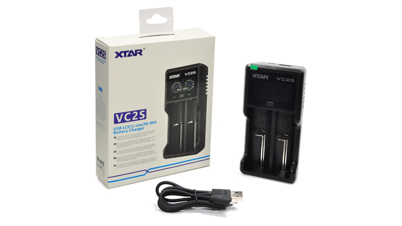 Зарядное устройство XTAR VC2S (0.5A/1A/2A), черный