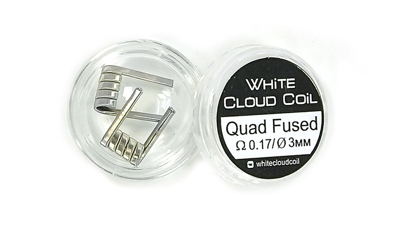 Комплект спиралей WHITE CLOUD Quad Fused Clapton (4x0.4+0.1мм), 2 штуки