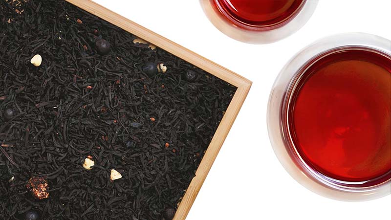 Чай VINTAGE черный "Ежевика в йогурте", 100 грамм