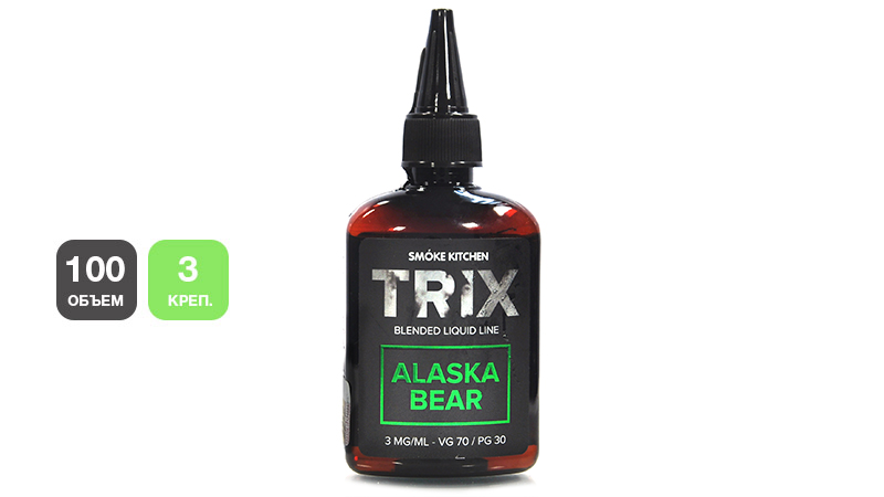 Жидкость SMOKE KITCHEN TRIX Alaska Bear (100 мл, 3 мг/мл)