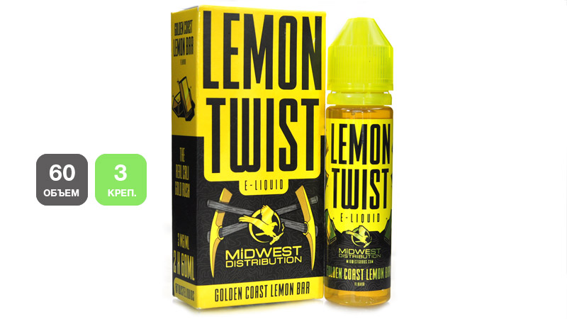Жидкость LEMON TWIST Golden Coast Lemon Bar (60 мл, 3 мг/мл)