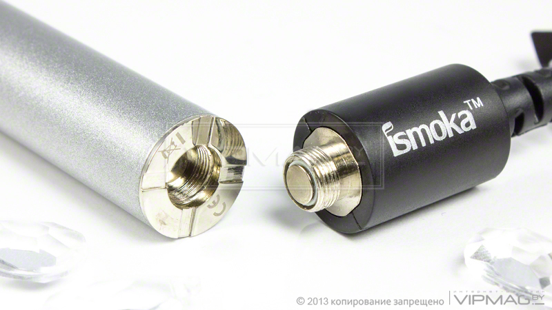 Электронная сигарета iSmoka iKit с клиромайзером BCC (900 mAh), стальная