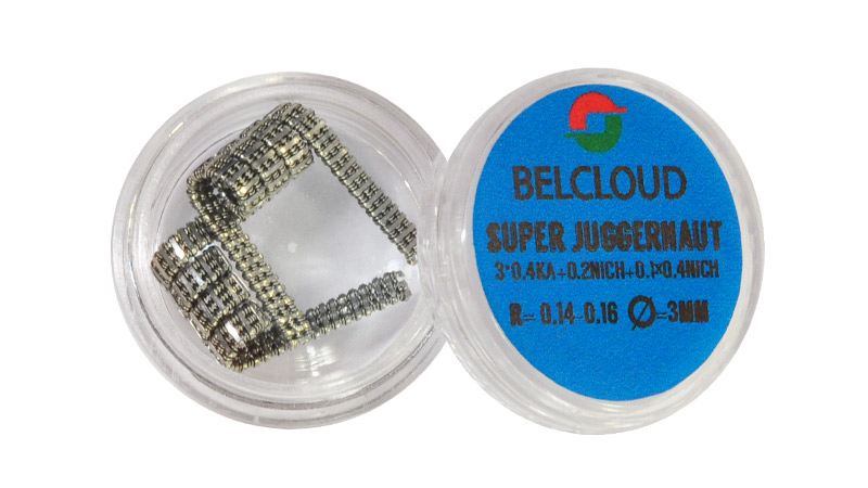 Комплект спиралей BELCLOUD Super Juggernaut |3x0.4+0.2 + 0.1x0.4мм|, 2 штуки